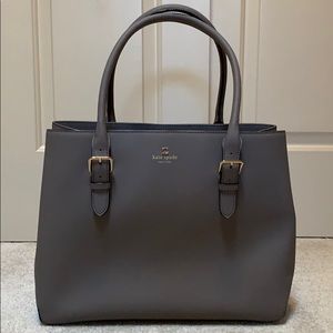 NWOT - Kate Spade Gray Tote with Buckle Detail